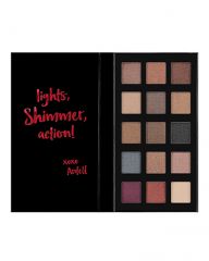 A fully opened Ardell Pro Eyeshadow Palette Shimmer gatefold case featuring a mix of eyeshadow finishes