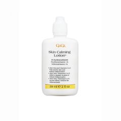 The front side of a 2 fluid ounce bottle of GiGi Skin Calming Lotion