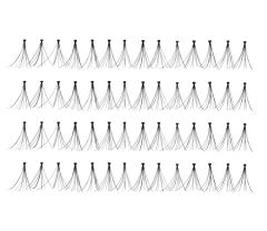 56 Ardell Duralash Flare - Medium false lashes arranged in 4 rows of 14 individual lash clusters 