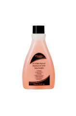Frontage of SuperNail Orange Polish Remover  in a 4-ounce bottle with printed product details