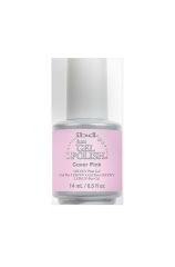 Frontal view of ibd Just Gel Polish Cover Pink  withtwo tone color combination on its 0.5-ounce bottle