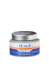 A 2 ounce grey plastic tub of ibd UV Xtreme Blush Gel with orange,white, & blue themed product label