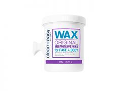 Wide view of Clean + Easy Original Microwave Wax in 8 ounce container