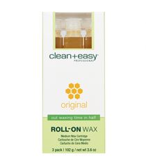 Front view of a Professional Roll On Wax in Original pack with detail text