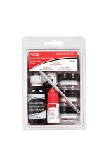 Front view of SuperNail French Acrylic Essentials Kit sealed in a wall-hook ready packaging with label tag