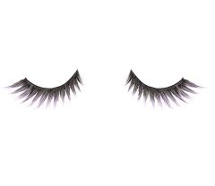 Pair of Ardell Ombre Lash Purple false lashes side by side featuring clustered lash fibers