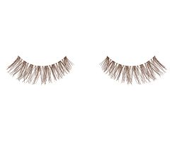 Pair of Ardell Natural 120 Brown false lashes side by side featuring clustered lash fibers