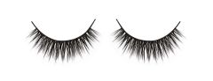 Pair of Ardell Aqua Lash 340 faux lashes side by side featuring its black water-activated lash band & round silhouette