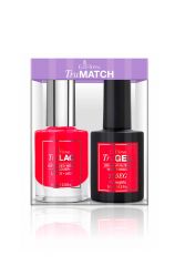 EzFlow TruMatch Color Duos Showgirls pack including 1 Extended Wear Lacquer & 1 100% LED/UV Gel Polish