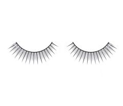 Ardell Flirty false lashes side by side featuring 5 individual crystal rhinestones on the outer lash band of each lash strip