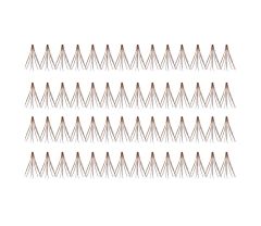 56 Ardell Knot-Free Individuals - Medium (Brown) false lashes arranged in 4 rows of 14 individual lash clusters 