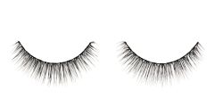 Pair of Ardell Soft Touch 155 strip lashes side by side featuring a longer center & shorter corner lash fibers