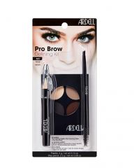 Front view of Ardell Brow Defining Kit Dark in retail wall hook packaging
