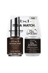 Frontage of ibd Advanced Wear Color with Grand Gesture Just Gel Polish in 14 ml bottle with printed text