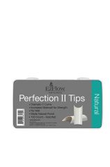 Frontage of EzFlow Nail System Perfection II Tips in Natural variant with product details and information