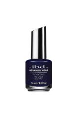 ibd Advanced Wear Touch of Noir nail polish contained in a small 0.5 ounce glass bottle with brush cap