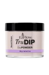 Front side face of EzFlow TruDIP Secret Snaps container showing its black twist cap & print-on product label