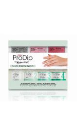Expansive look on 11-piece ProDip Starter kit by SuperNail Acrylic Dipping System featuring its product information