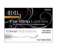 Front view of  Ardell Lashgrip Strip Adhesive Clear 0.25 oz retail wall hook packaging