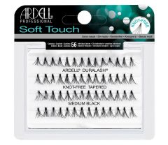 Front view of an Ardell Soft Touch Individuals Medium faux lashes set in complete retail wall hook packaging