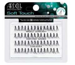 Front view of an Ardell Soft Touch Individuals Long tapered tip faux lashes set in complete retail wall hook packaging