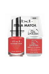 Frontage of  ibd Advanced Wear Color with Stole Your MANdarin Just Gel Polish in 14ml size with printed combo pack