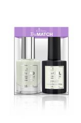 EzFlow TruMatch Color Duos nail polish in their labelled transparent plastic retail packaging