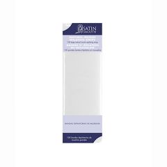 Front view of Satin Smooth Large Muslin Epilating Strips retail packaging with product information