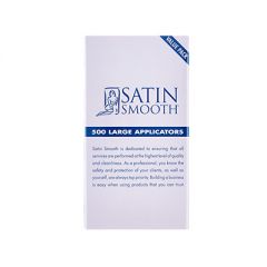 Rearview of 500 Large applicators from Satin Smooth value pack