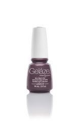Gelaze China Glaze nail base coat with Below Deck color variant in facing forward position