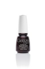 Front view of 0.5-ounce Nail base coating bottle with text from China Glaze - Gelaze in Lubu Heels shade