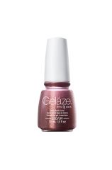 Front view of 0.5-ounce nail base coat bottle with white lid from China Glaze - Gelaze, Strike Up A Cosmo color