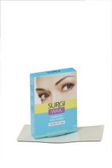 Surgi-Wax Brow Shapers For Brows box with  depilatory strips at the bottom