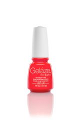 Gel coating for nail bottle from Gelaze China Glaze in Red-Y To Rave color variant