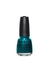 0.5-ounce China Glaze nail lacquer in Give Me The Green Light! shade with micro glitter shine