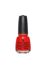 Front view of a capped Hot Flash nail polish bottle from China Glaze