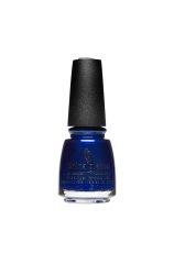 Vibrant blue nail enamel bottle with New Year, New Boo color shade from China Glaze Nail Lacquer collection