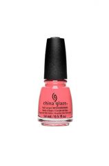China Glaze 14ml pink coral crème nail lacquer in sunset crew variant frontal view