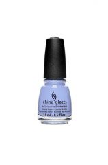A view of  a 0.5-ounce nail polish glass container from China Glaze with Surfside Skies variant