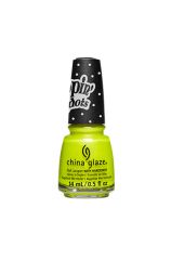 Frontage of China Glaze Nail Lacquer capped bottle in Lemon Ice color variant