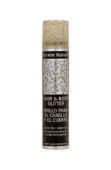 Jerome Russell Hair & Body Glitter Spray Multi Color 2.2 ounce spray can facing forward featuring frosted glitter cap