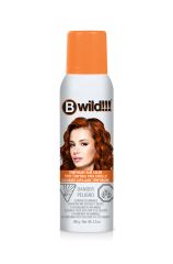 Front view of a 3.5 ounce spray can of B Wild Temporary Hair Color Spray Tiger Orange with an orange cap