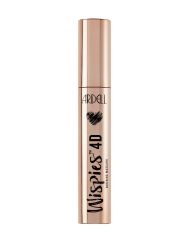 Closed 0.35 ounce bottle of Ardell Beauty Wispies 4D Building Mascara Inky on white background