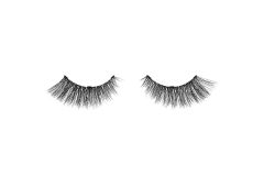 Pair of Ardell Magnetic Lash pair, 3D Faux Mink 811, featuring its finely tapered ends and the flared, winged-out style.