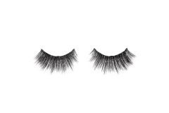 A single pair of Ardell Magnetic 3D Faux Mink Lash 854 with staggered lengths and a dramatic effect