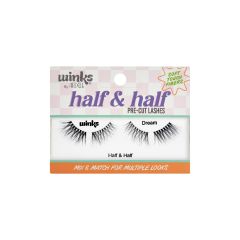 Front package of Winks Half & Half Pre-Cut Lashes Dream 
