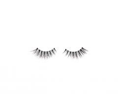 A single pair of Ardell Aqua Lashes Demi Wispies Lash for the left & right eyes on white color background