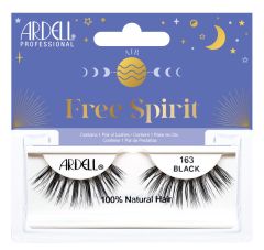 Front view of Ardell Elements Free Spirt lashes creative retail packaging showcasing its false lash contents