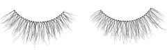 Pair of Ardell Naked Lash 426 false lashes side by side with a multi-layered mid-length silhouette with extra curl features