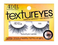 Front view of Ardell Textureyes 586 false lashes in retail wall hook packaging